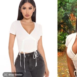 Ruched & Stunning top FN